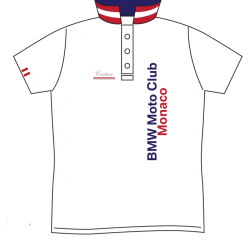 BMW MOTO CLUB MONACO RED STRIPES POLO