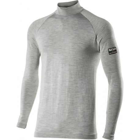 TS3 - Maillot col montant manches longues Carbon Merinos Wool