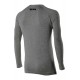 SERAFINO MERINOS - MERINOS WOOL CREW-NECK JERSEY WITH BUTTON PLACKET