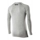 SERAFINO MERINOS - MERINOS WOOL CREW-NECK JERSEY WITH BUTTON PLACKET